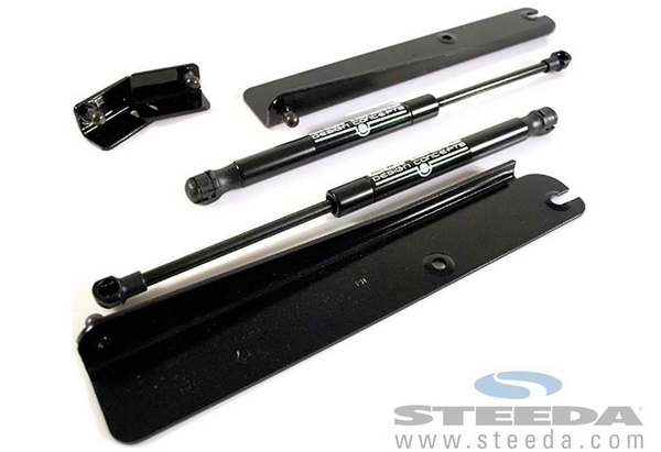 Classic Design Concepts Mustang Hood Strut Kit - Black (99-04 All)